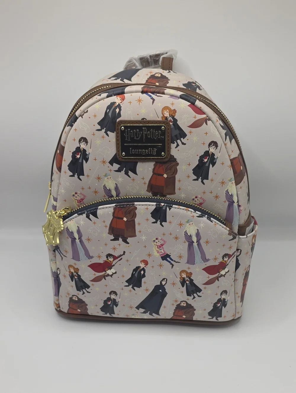 Loungefly Harry Potter Spring Characters Mini Backpack - Ivory With Brown Trim